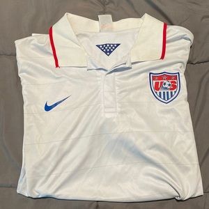 Mens White US SOCCER Jersey